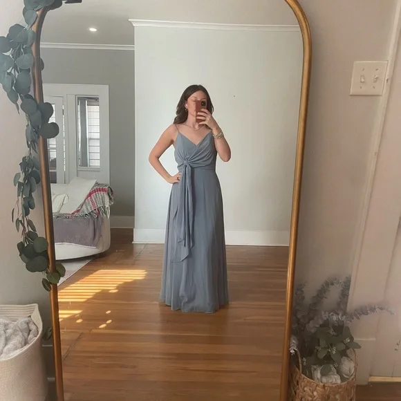 blue dress for baby girl Jenny Yoo Luella Dress in Whisper Blue